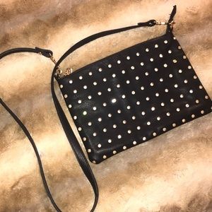 Cute black satchel with sparkly studs!!